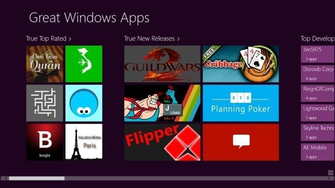 great windows apps main page