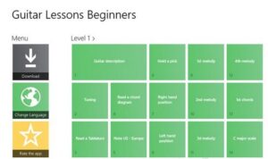 Guitar Lessons beginners app for Windows 8