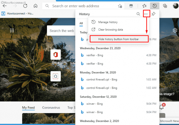 how to remove microsoft edge from windows 10 toolbar