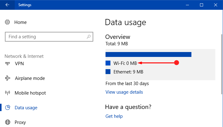 How To Reset Data Usage Stats of Wi-Fi and Ethernet in Windows 10 Image 6