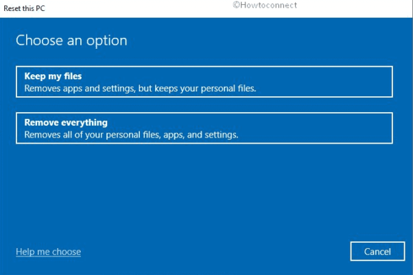 How To Reset This PC Via Cloud Download in Windows 10