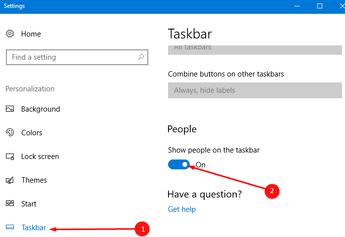 How to Add / Remove People Icon on Taskbar in Windows 10 pic 1