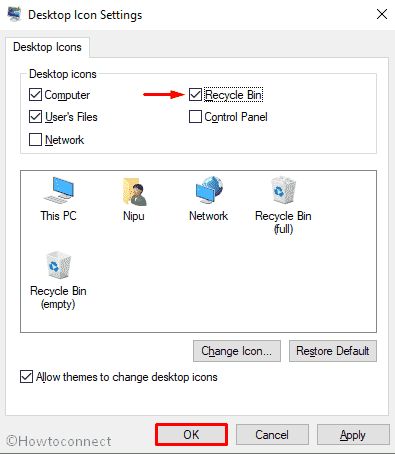 How to Add Remove Recycle Bin on Desktop in Windows 10 image 4