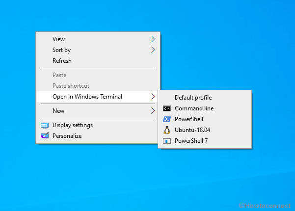 How to Add Windows Terminal Profiles to Context menu in Windows 11/10