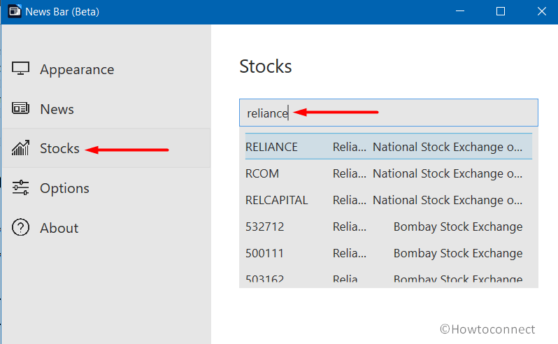 How to Add or Remove Stocks Info in News Bar Image 7