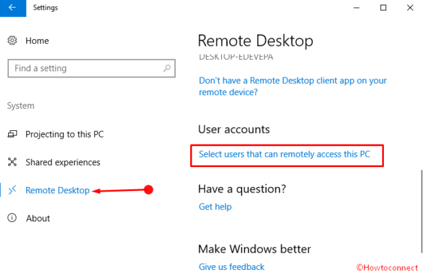 Remote Users How to Add or Remove User that can Remotely Access This PC in Windows 10