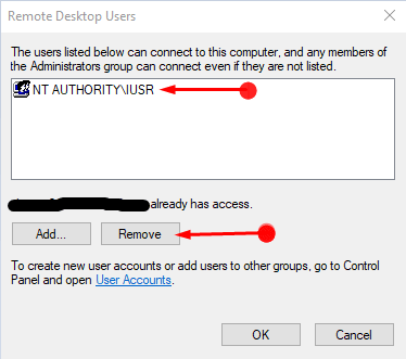 How to Add or Remove User that can Remotely Access This PC in Windows 10 image 5 image 5