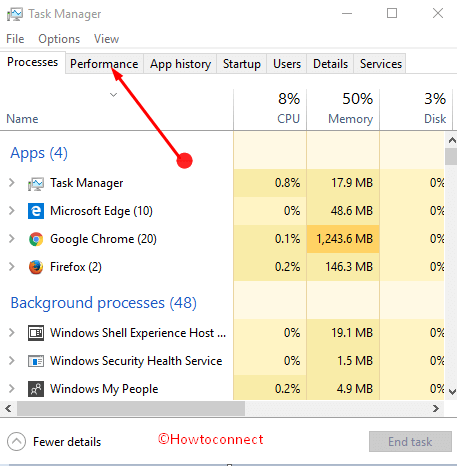 How to Analyze Resources Performance In Task Manager Windows 10 image 1