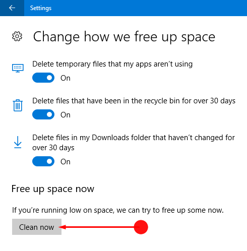 how to clear downloads folder windows 10