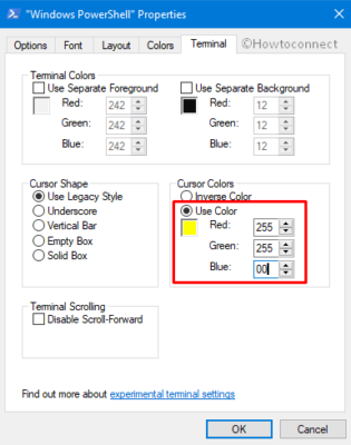 How to Change Cursor Color of Console Window in Windows 11 or 10