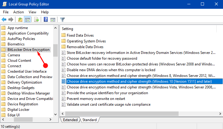How to Change Default BitLocker Encryption Method and Cipher Strength on Windows 10 Photo 3