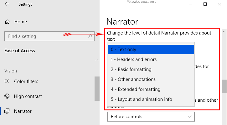 How to Change How Much Content you Hear on Narrator in Windows 10 Pic 4