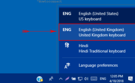 How to Change Keyboard From US to UK in Windows 10 Language icon in Taskbar Pic 7