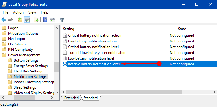 How to Change Reserve Battery Level in Windows 10 Pics 1