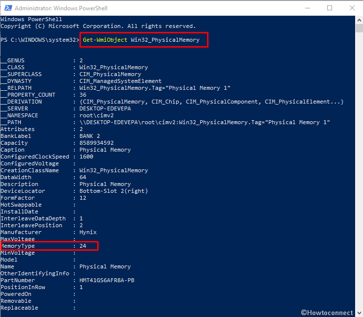 How to Check Ram Type in Windows 10 via Powershell image 2