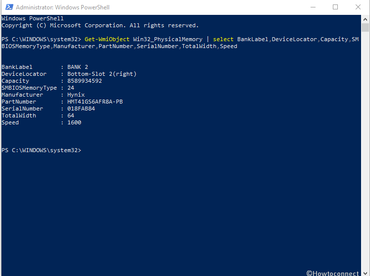 How to Check Ram Type in Windows 10 via Powershell image 3
