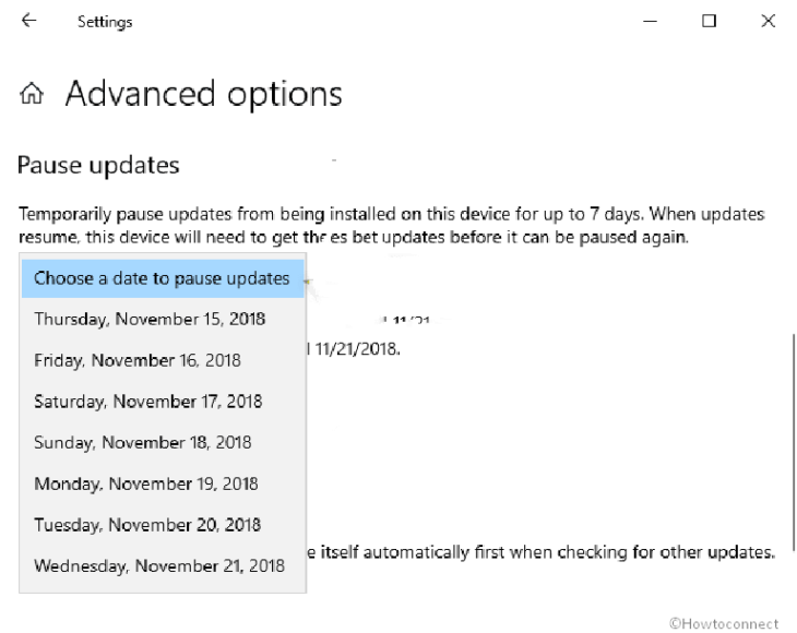 How to Choose a Date to Pause Updates in Windows 10