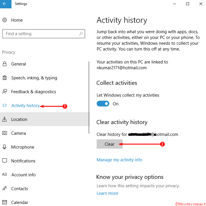 How to Clear Activity History in Windows 10 picture 2