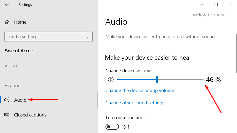 How to Configure Audio in Ease of Access Settings on Windows 10 Pic 1