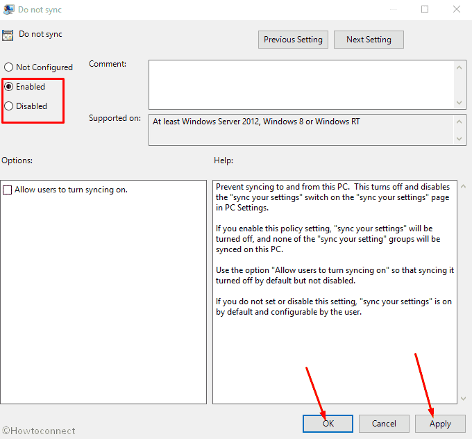 How to Configure Sync your Settings in Windows 10 using Group Policy editor image 2
