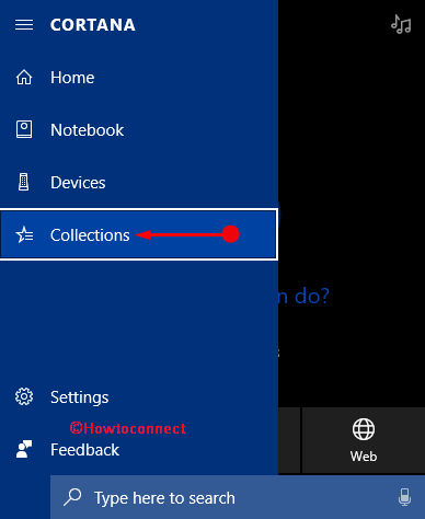 How to Create Collections in Cortana Windows 10 Image 2