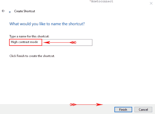 How to Create High Contrast Mode Shortcut in Windows 10