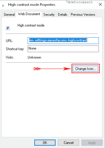 How to Create High Contrast Mode Shortcut in Windows 10
