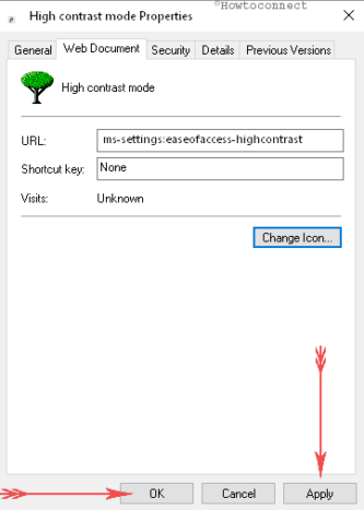 How to Create High Contrast Mode Shortcut in Windows 10