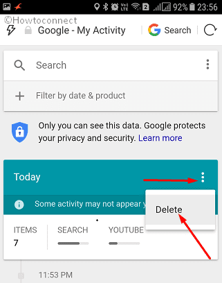 How to Delete Activity History of Your Google Account on Android Pic 8