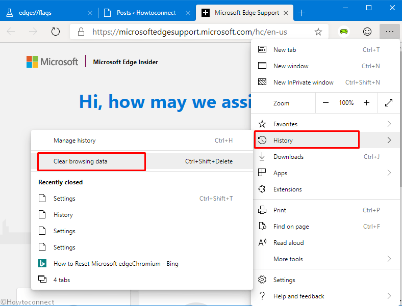How to Delete History in Chromium Microsoft Edge Insider Preview Browser image 3