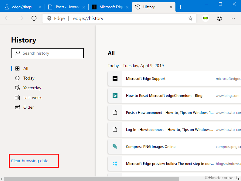 How to Delete History in Chromium Microsoft Edge Insider Preview Browser image 4