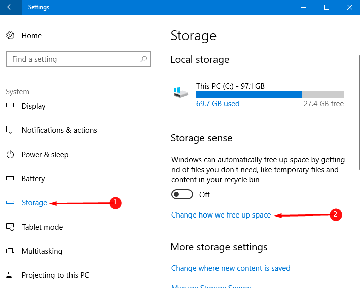 How to Delete Windows.old from Storage Sense Windows 10 image 2
