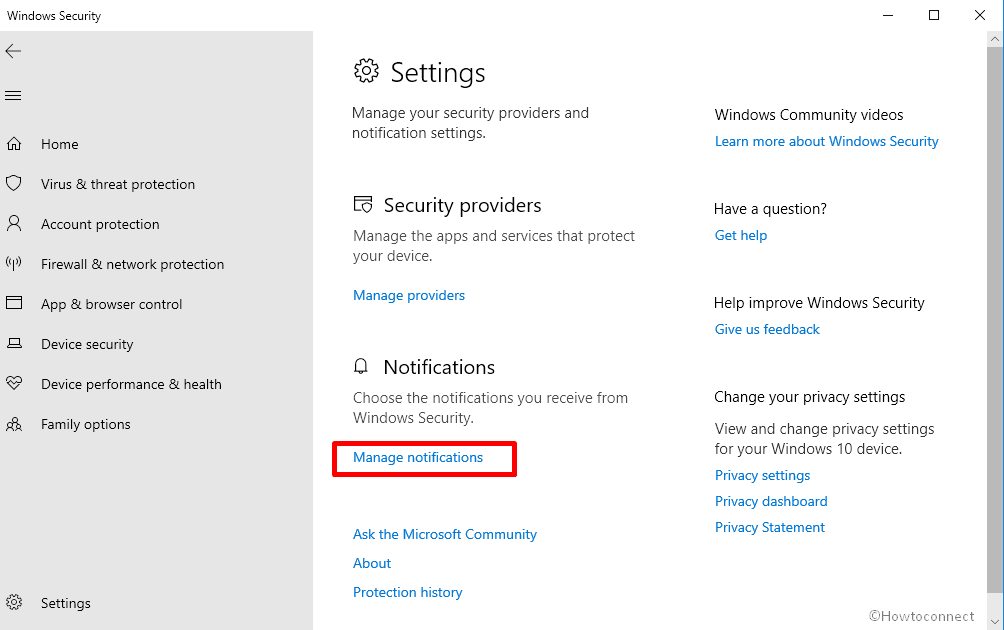 How to Disable and Enable Notifications in Windows Security on Windows 10