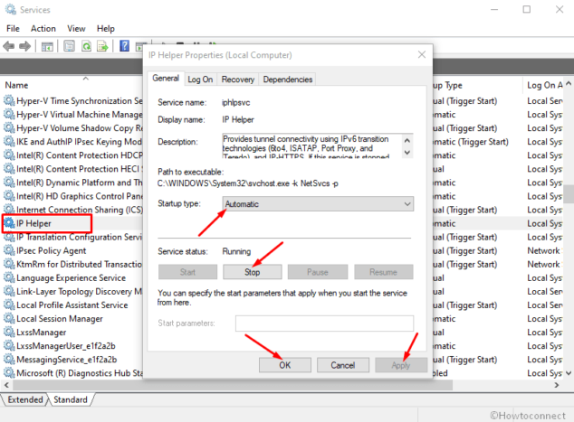 How to Disable or Enable IP Helper Service in Windows 11 or 10 [iphlpsvc]