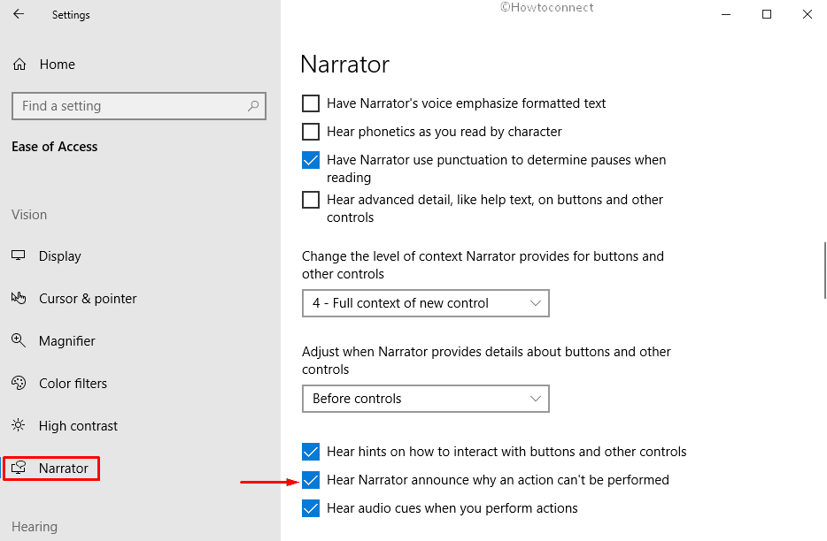 How to Disable or Enable Narrator Read Out Errors in Windows 10 image 2