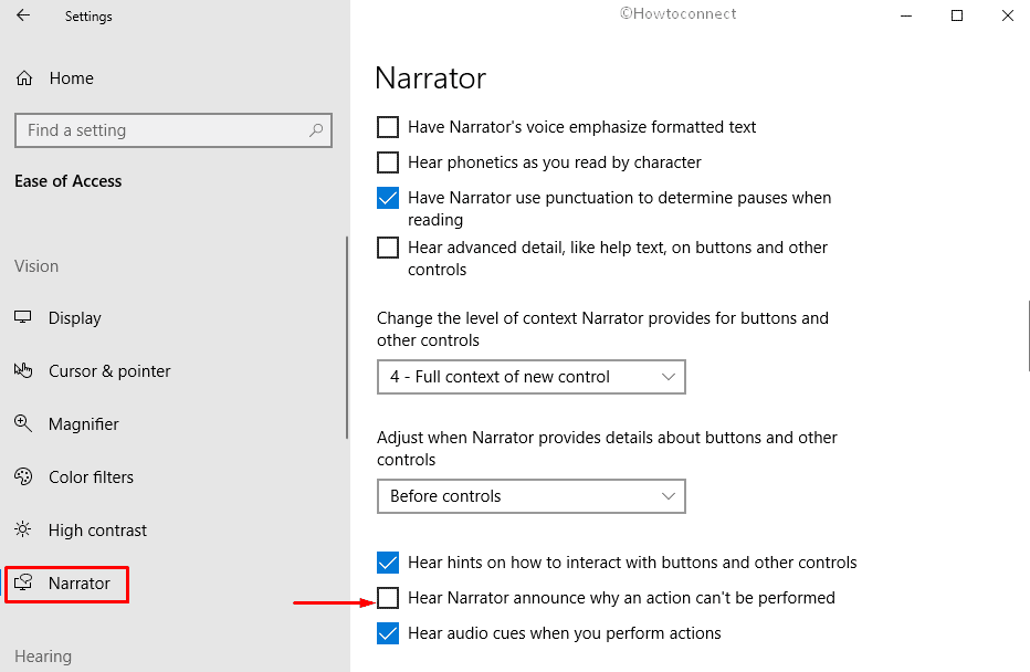 How to Disable or Enable Narrator Read Out Errors in Windows 10 image 3