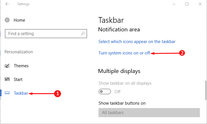 How to Display System Icons on Tray Windows 10 image 2