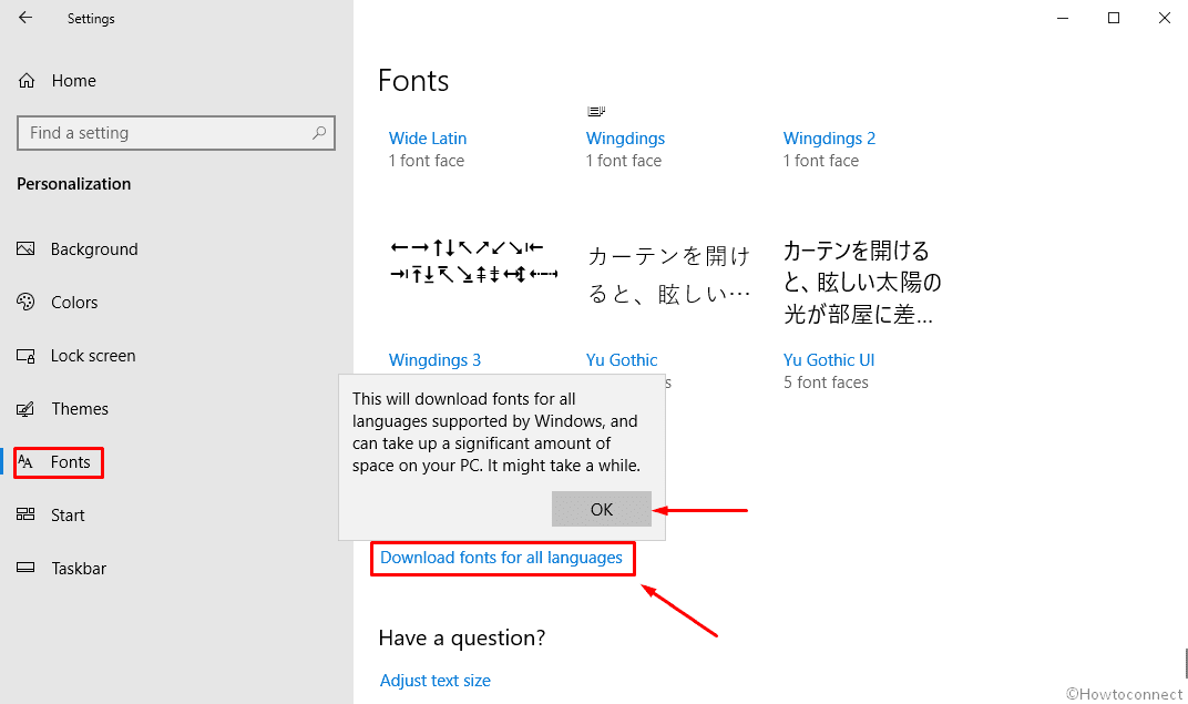How to Download Fonts for All Languages at Once in Windows 10 image 2n
