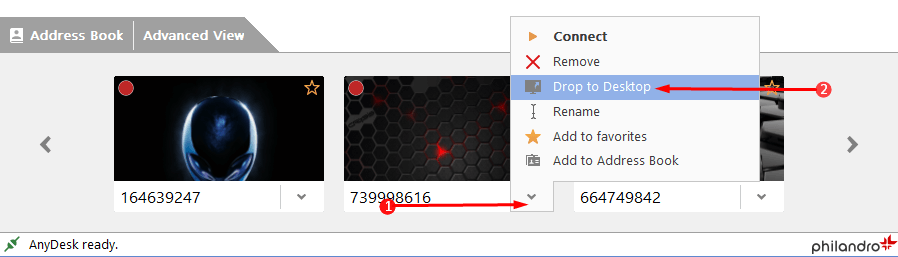 How to Drop to Desktop a Remote Computer on Anydesk in Windows Image 1