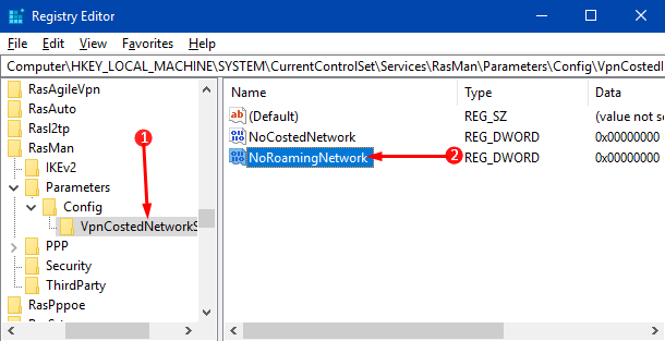 How to Enable Disable Allow VPN While Roaming on Windows 10 image 3