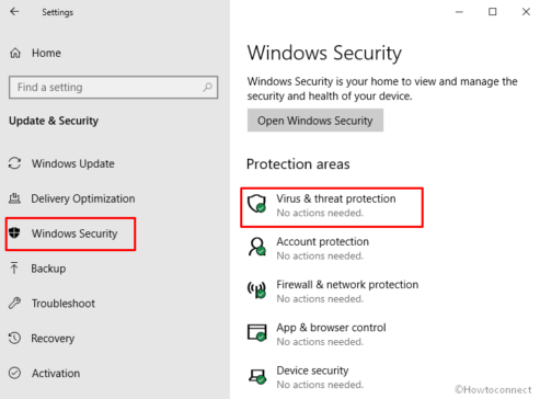 How to Enable Disable Antivirus Protection in Windows Security on