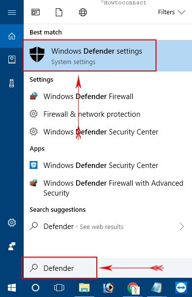 How to Enable Disable Windows Defender Firewall in Windows 10 search box