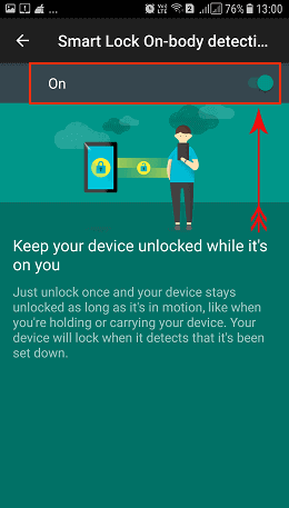 How to Enable Smart Lock On Body Detection on Android Photo 5