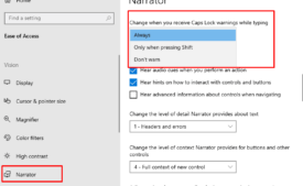 How to Enable or Disable Narrator Caps Lock ON Alert in Windows 10 image 1