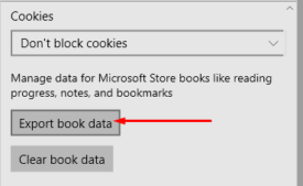 How to Export Store Book Data from Microsoft Edge Pic 3
