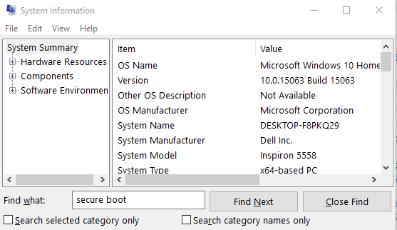 How to Find if Secure Boot is Turned on or Off in Windows 10 image 2