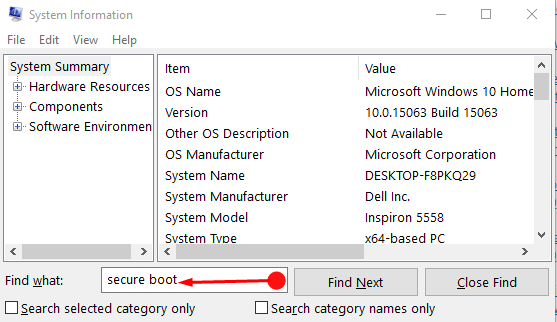 How to Find if Secure Boot is Turned on or Off in Windows 10 image 3