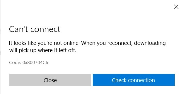 How to Fix 0x800704C6 Microsoft Store Error in Windows 10