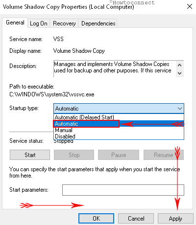 How to Fix 0x80070bc2 Update Error in Windows 11 or 10 by Making VSS Copy Service to Automatic Pic 10