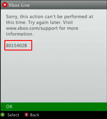 How to Fix Xbox Live Error Code 8015402b Image 1